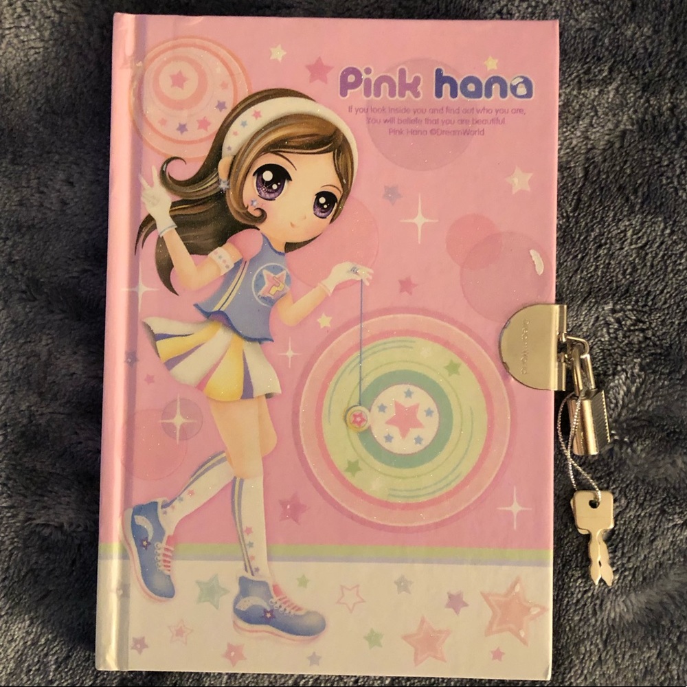 Pink Hana Dream World Lock and Key Diary